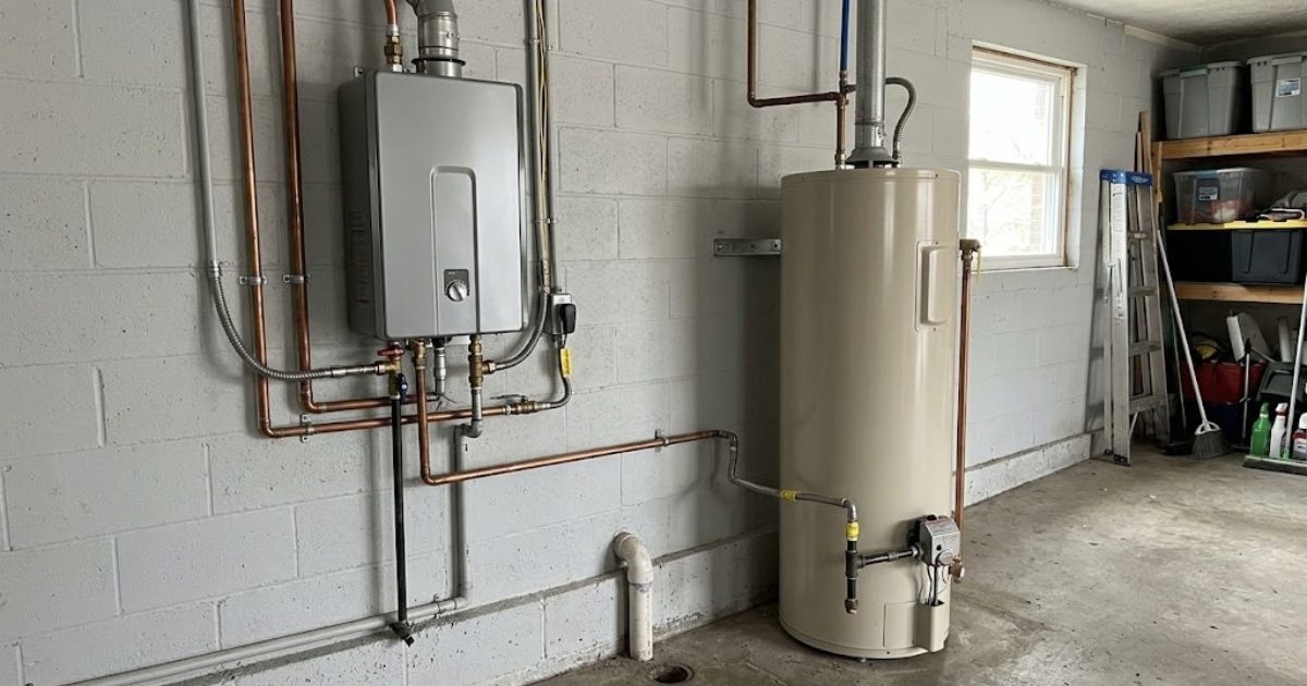 Tank and tankless water heater comparison